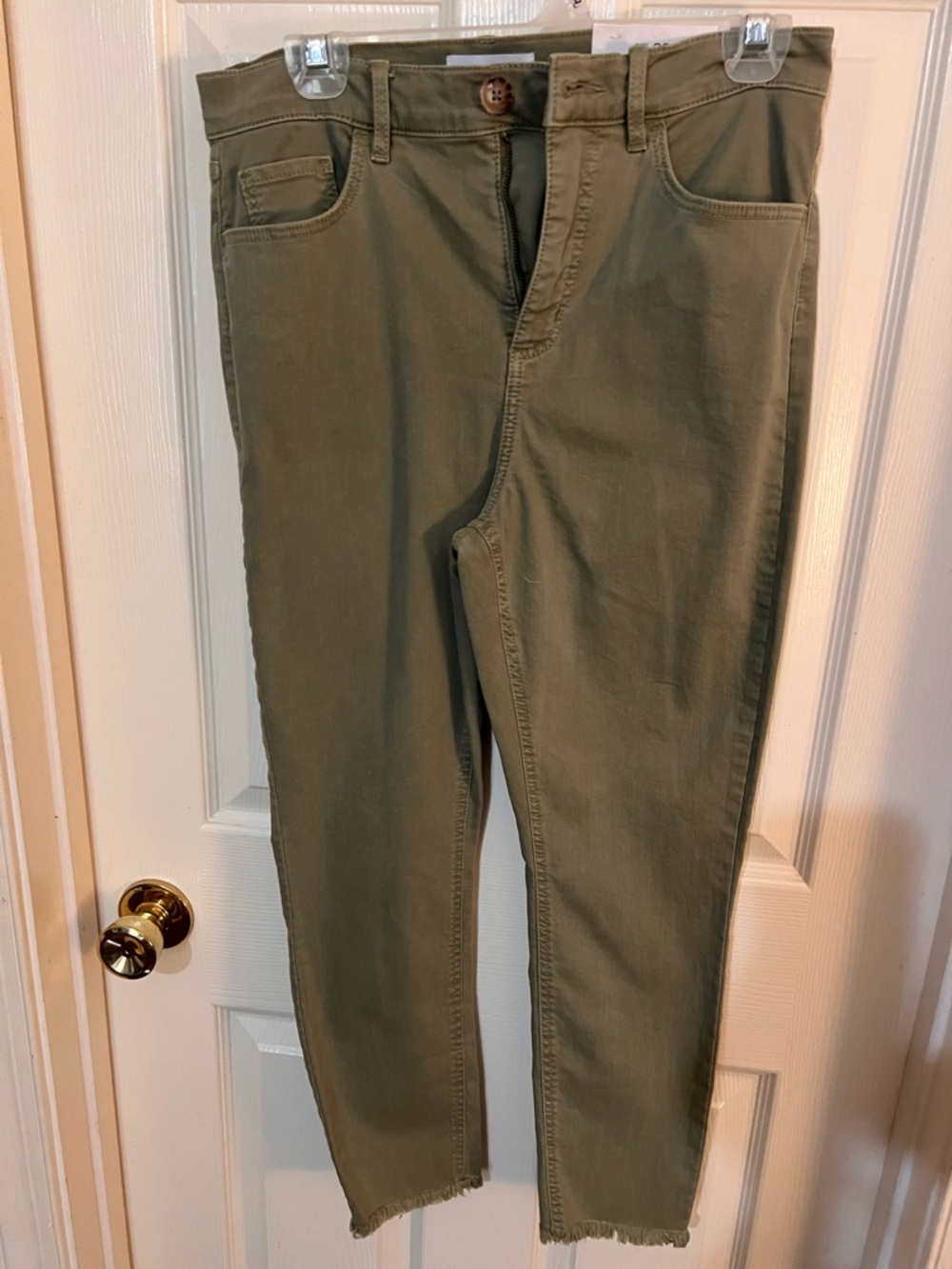 LOFT Olive Green Skinny Jeans